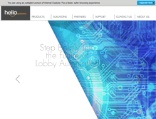 Tablet Screenshot of hellosystems.com